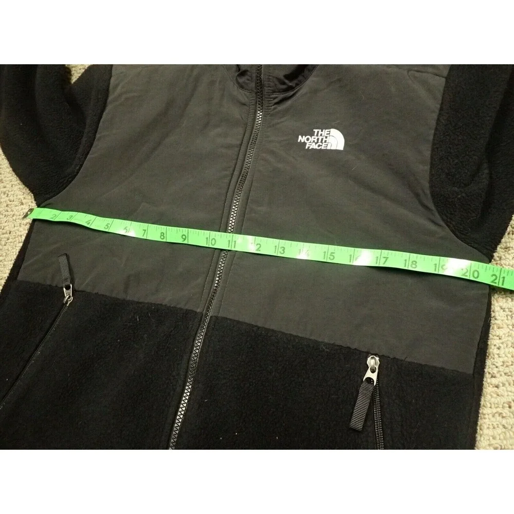 The North Face Denali Jacket Boys XL Black Excellent Fleece Full Zip Overlay